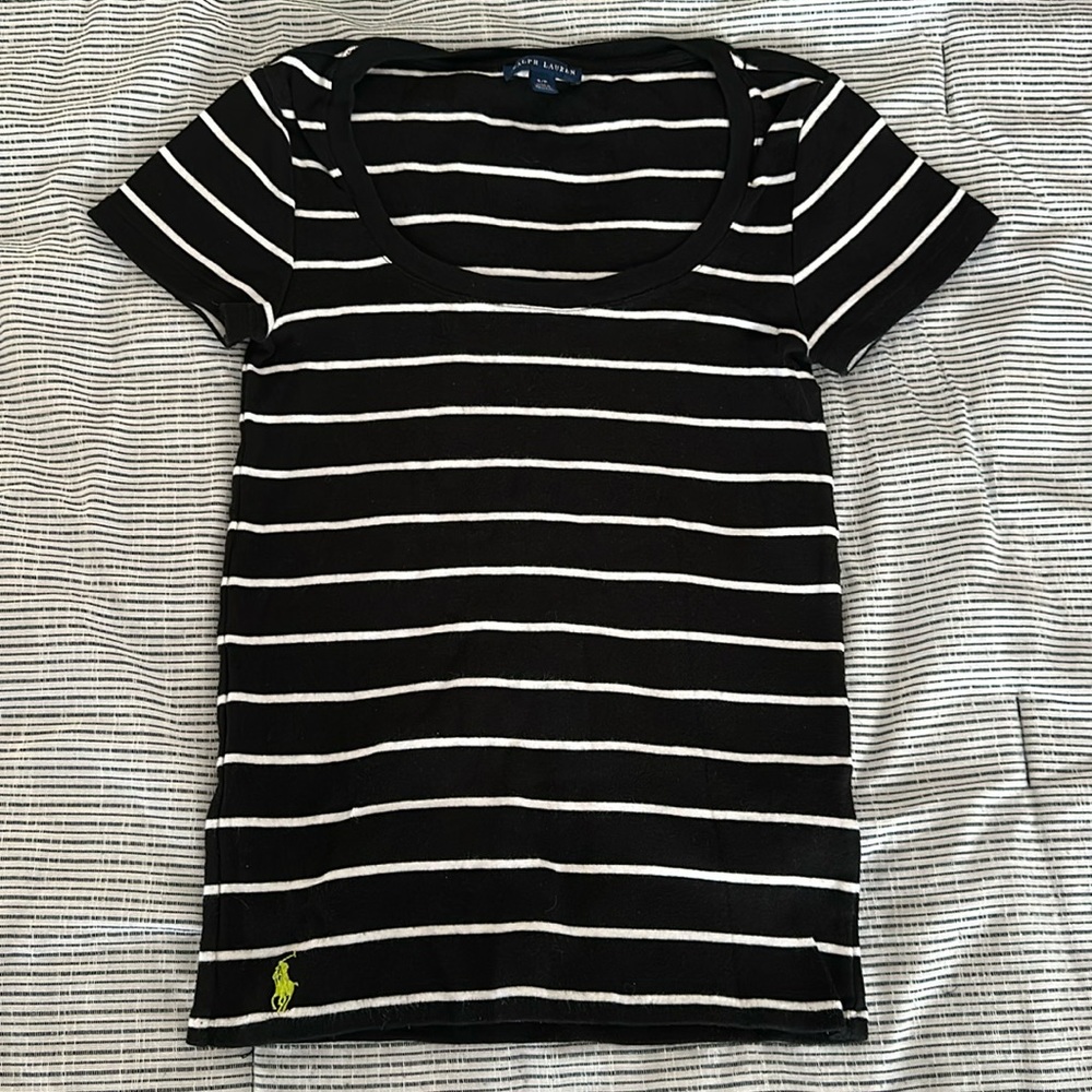Black and white striped shirt